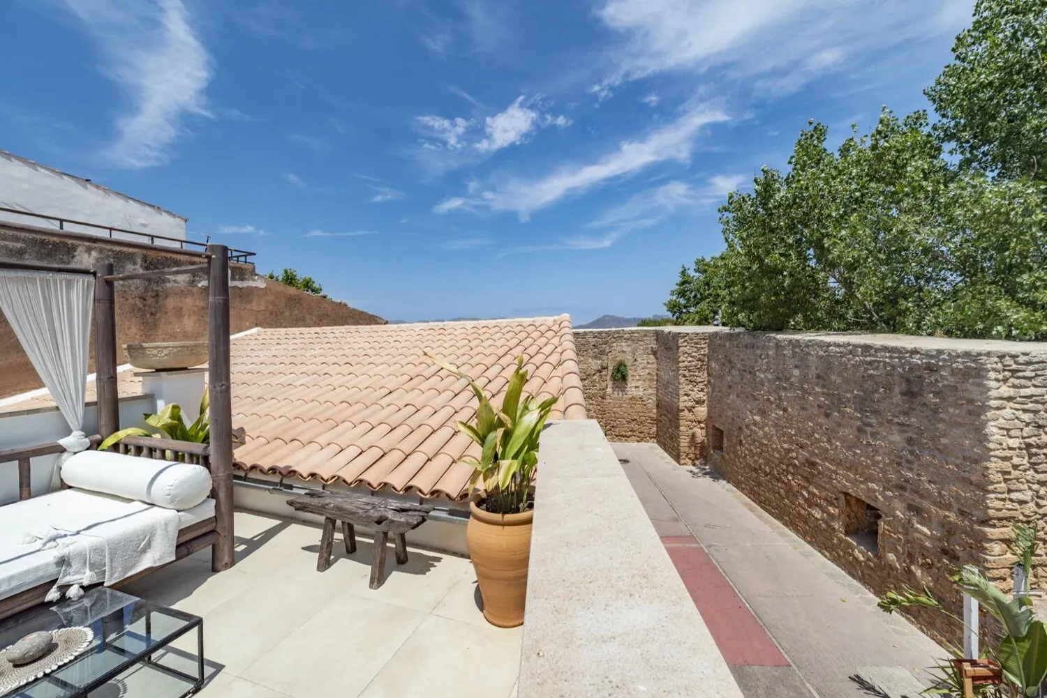 Terrasse des Schlafzimmers