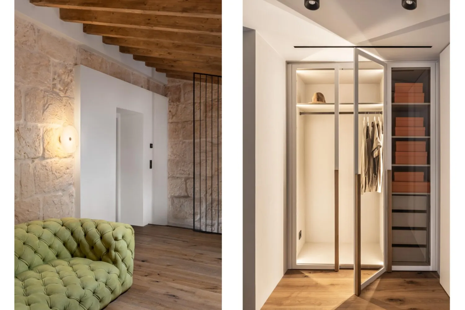 Living room and dressing room