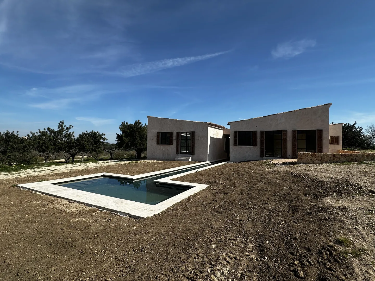Facade and pool