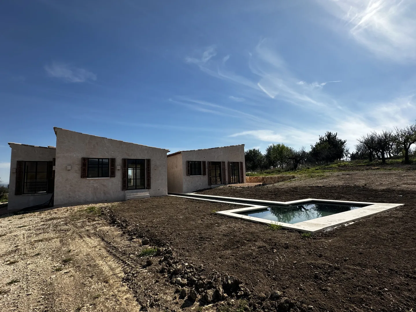 Facade and pool