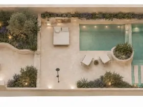 Casa de pueblo mallorquina con proyecto aprobado y piscina en el corazón de Pollensa