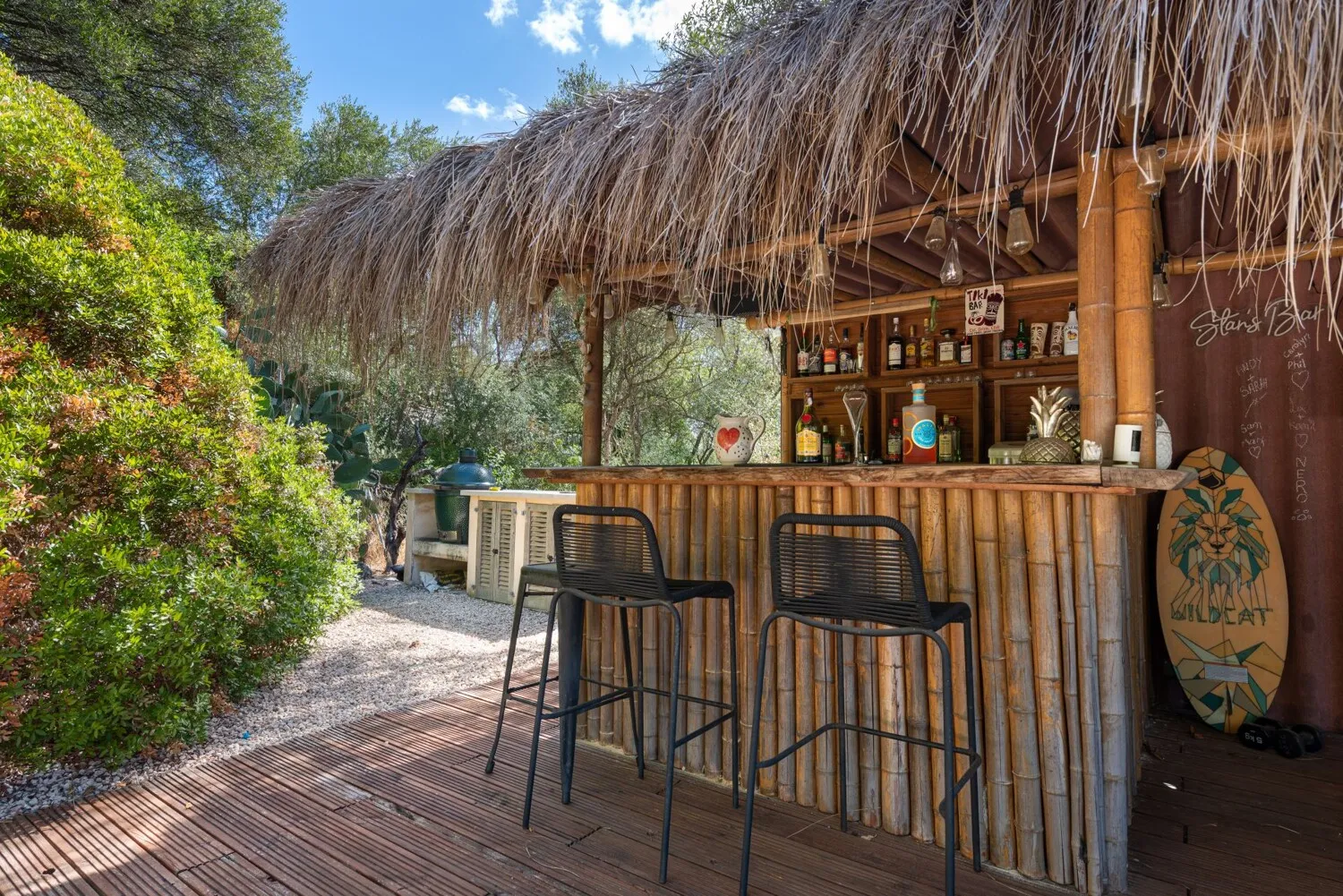 Bar, jardín