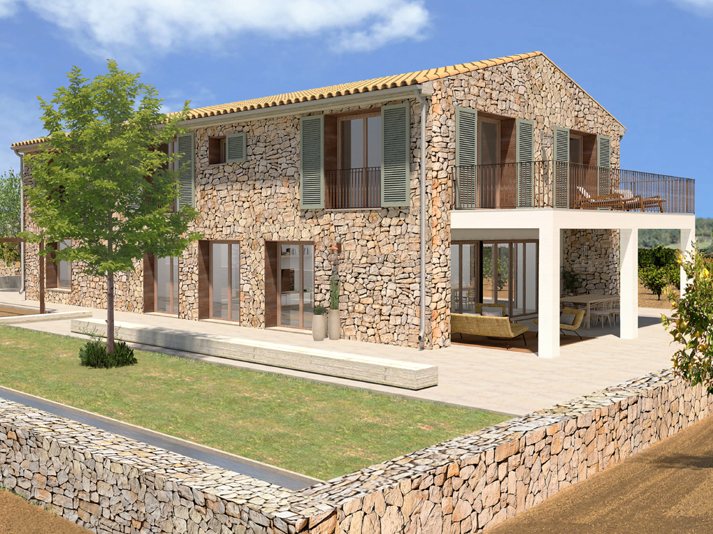 Fantastic luxury finca project with its own vineyard between Pollensa and Alcudia