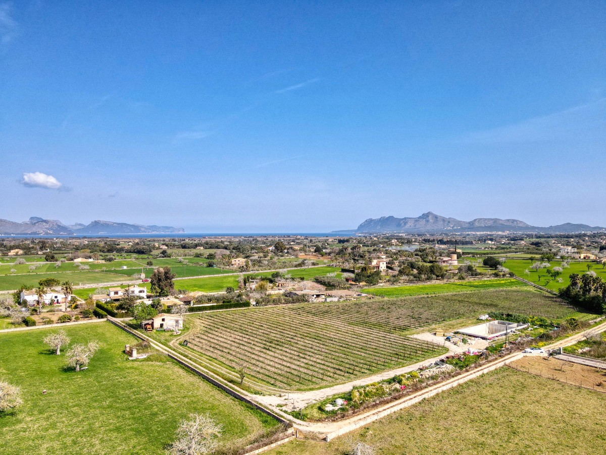 Fantástico proyecto de finca de lujo con viñedo propio entre Pollensa y Alcudia