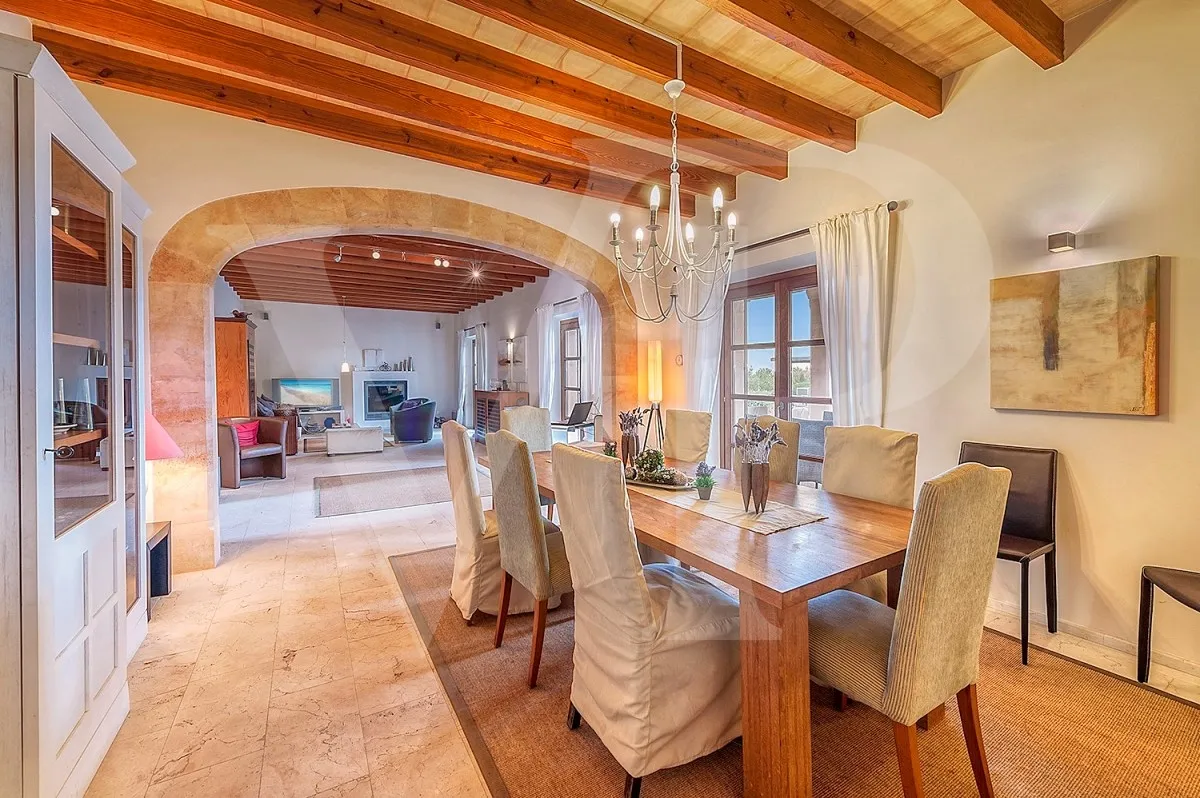 Dining room Country house near S'Espinagar Mallorca