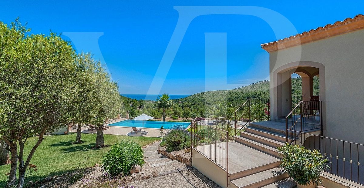 Außenansicht der Finca in Capdepera, Mallorca