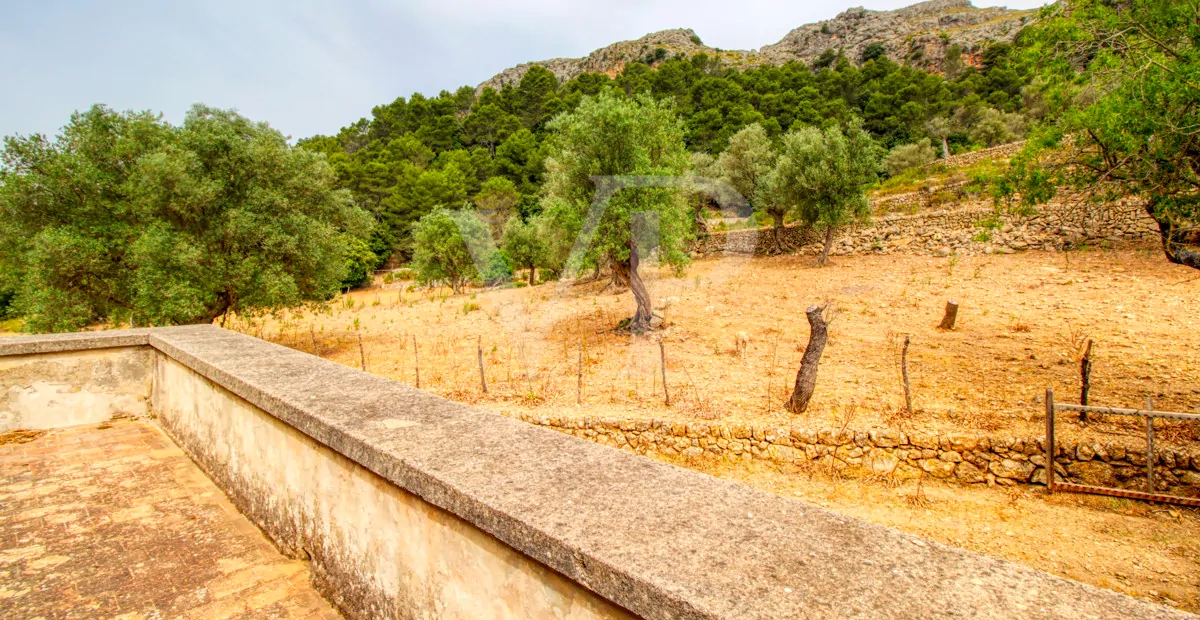 Fantastische historische Finca zum Renovieren auf 80 Hektar in der Serra de Tramuntana in Escorca