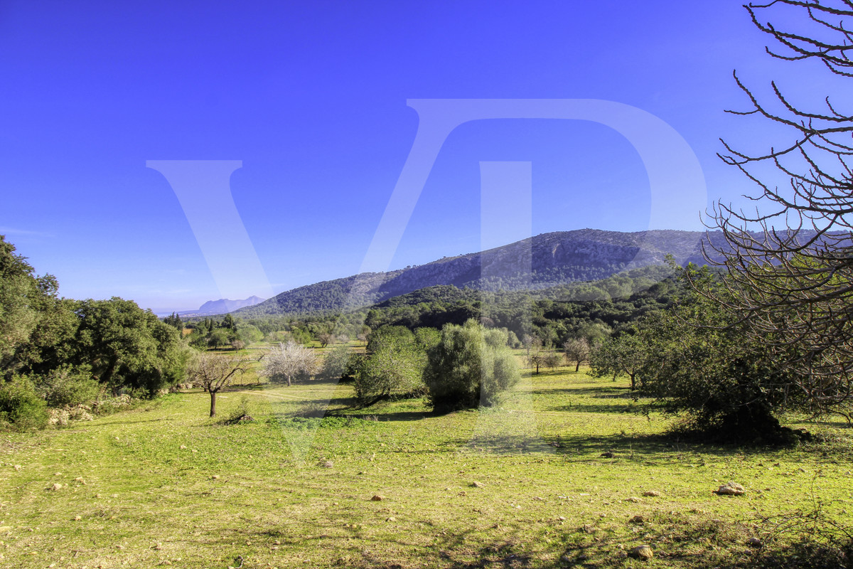 Spektakuläre Finca 40 Hektar mit Blick auf das Meer in Pollensa