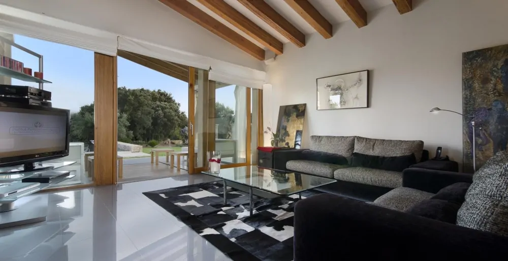 Wohnbereich der Finca in Pollensa, Mallorca