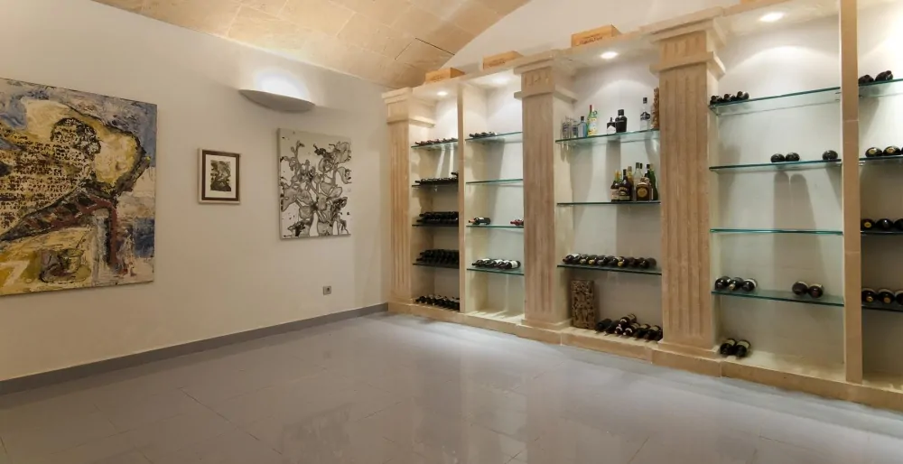 Weinkeller der Finca in Pollensa, Mallorca