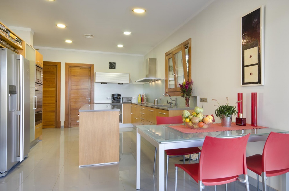 Kitchen of the finca in Pollensa Mallorca