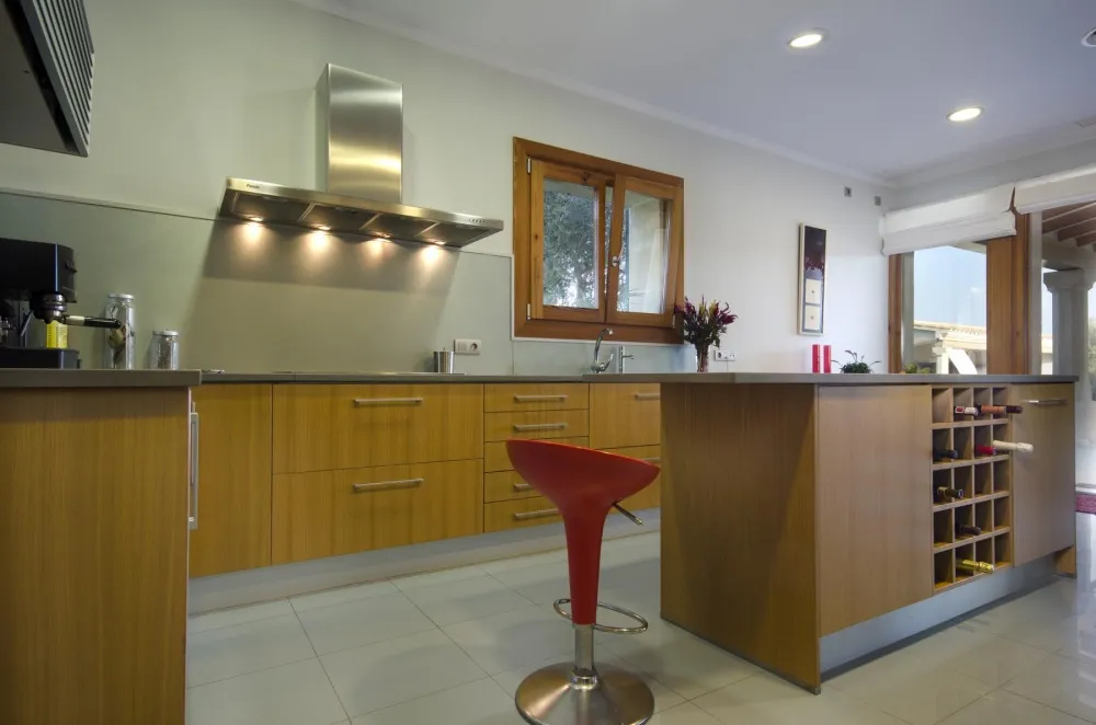 Kitchen of the finca in Pollensa Mallorca