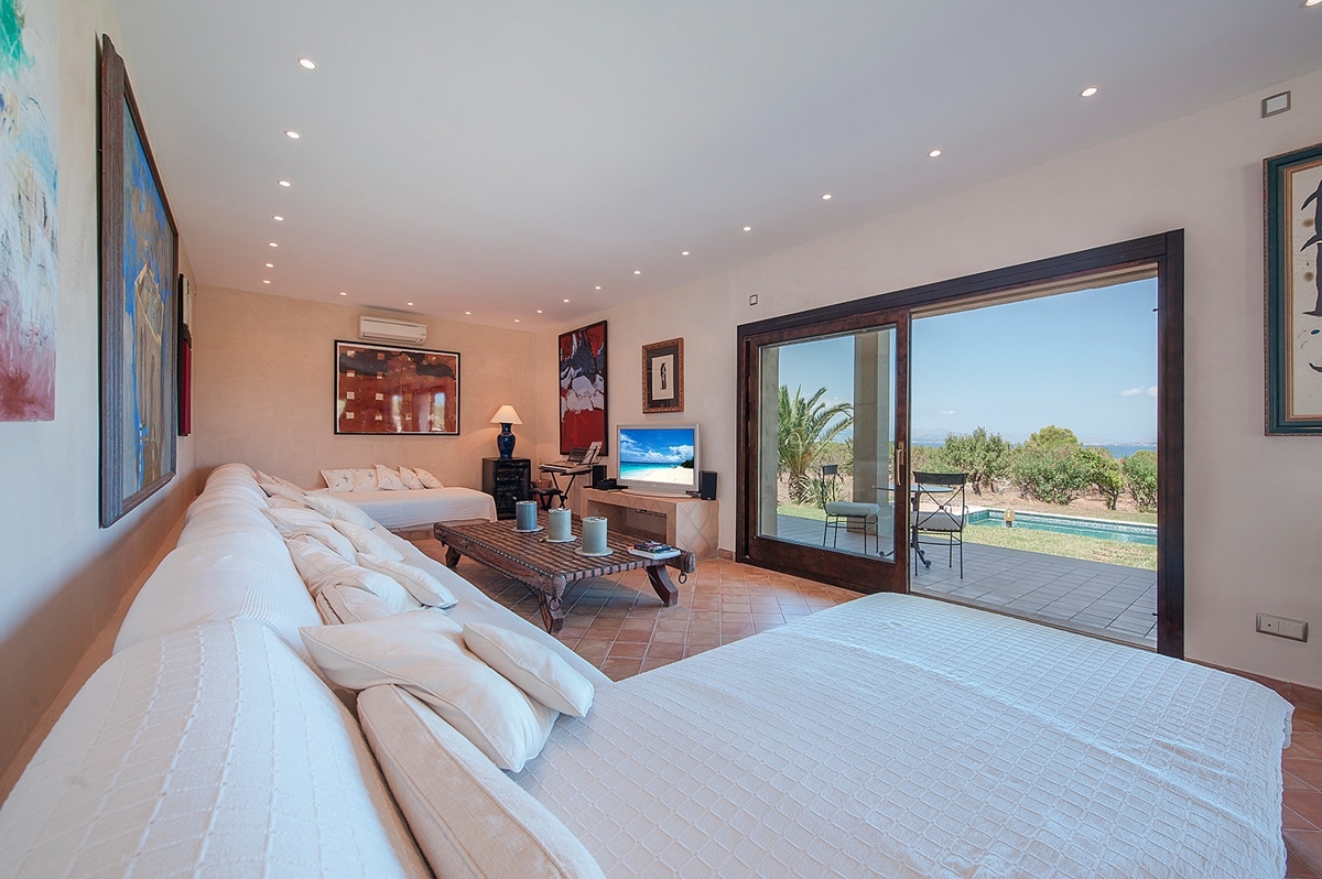 Living area of the Country house near Colonia Sant Pere, Mallorca