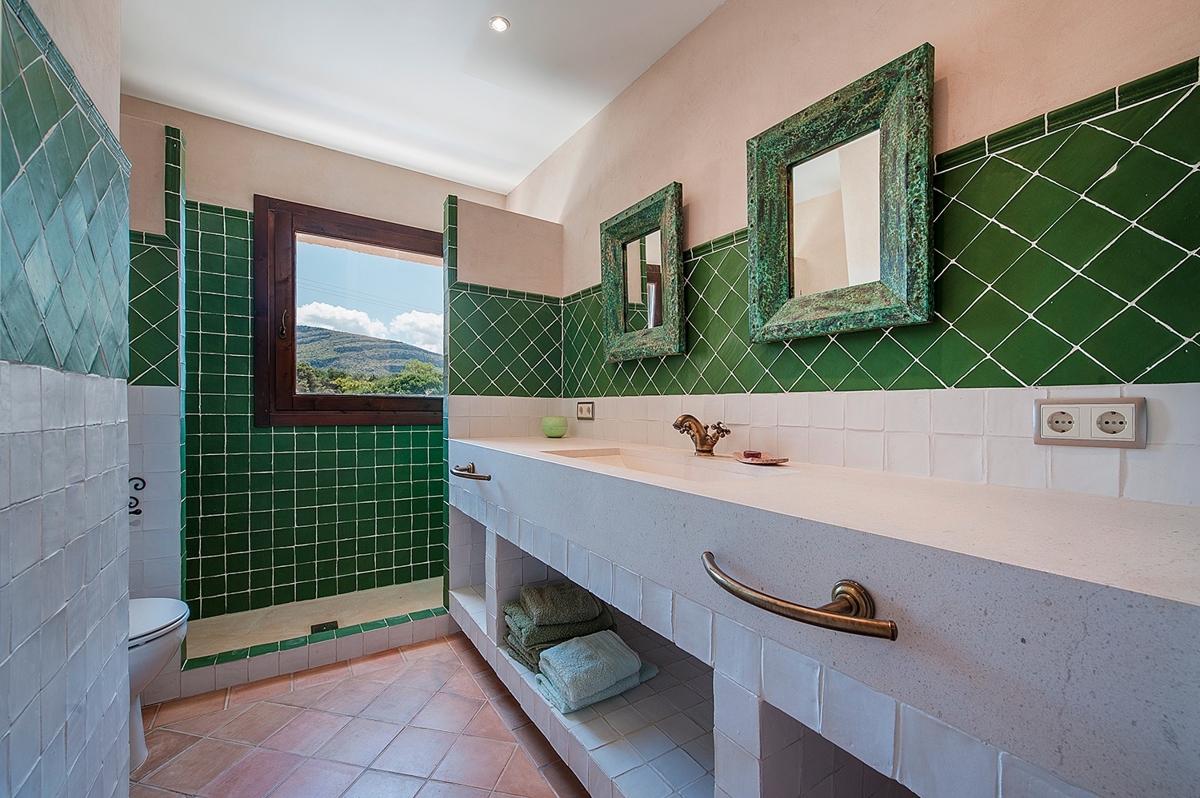 Bathroom of the Country house near Colonia Sant Pere, Mallorca