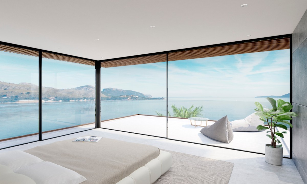 Luxury new construction seafront villa in Puerto de Pollensa, Mallorca