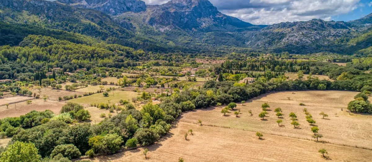 SECRET MARKETING. Exklusive Finca mit Blick auf das Meer und das exklusive Tal von Vall d'Axartell, in der Nähe von Pollensa, in absolut privilegierter und abgeschiedener Lage