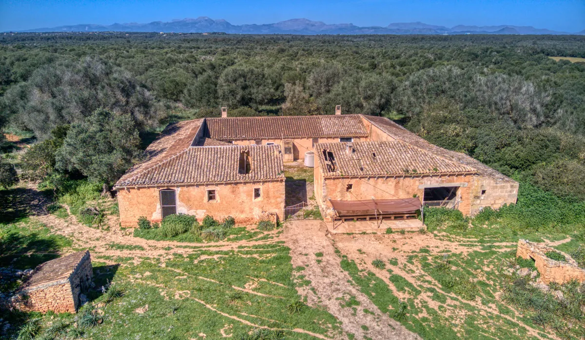 Historisches-Herrenhaus-mit-Seeblick-und-Bergen-bei-Son-Serra-Mari
