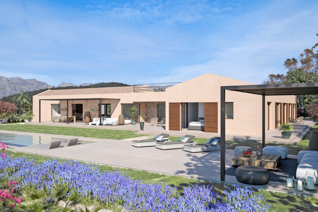 Finca-de-nueva-construcción-cerca-del-famoso-golf-de-Pollensa-Mallorca