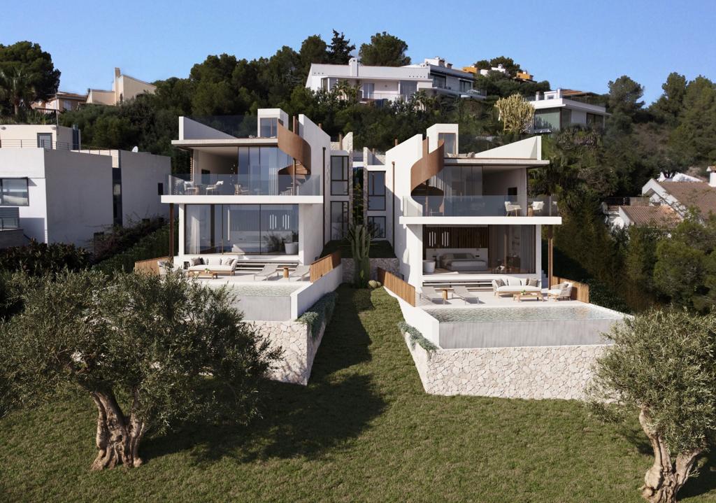 Fantastic newly built villa with pool and sea views in Alcanada, Alcudia