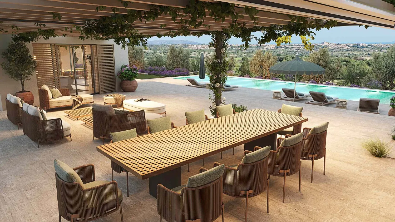 Covered terrace