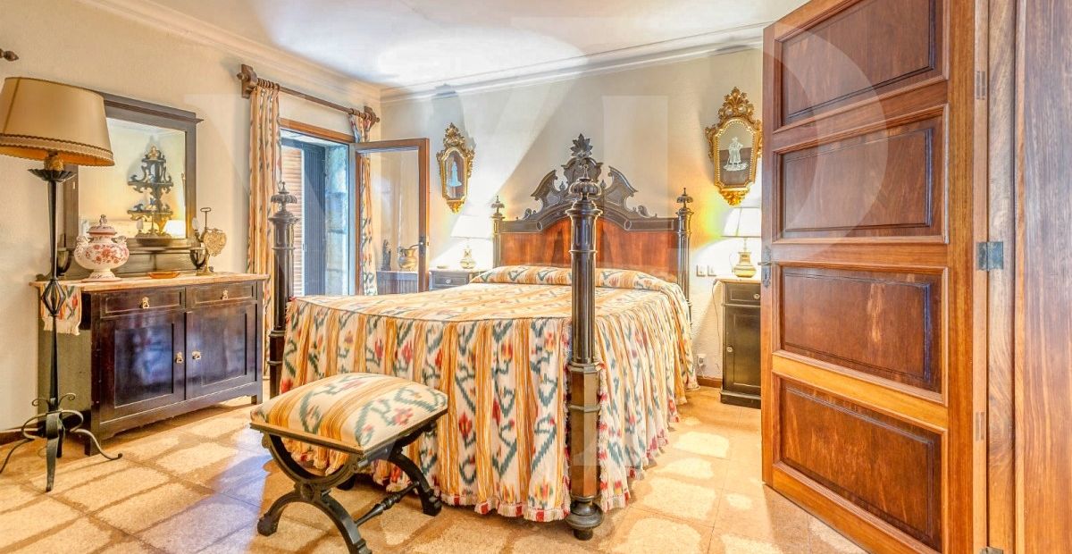 Schlafzimmer  der Finca in Pollensa, Mallorca