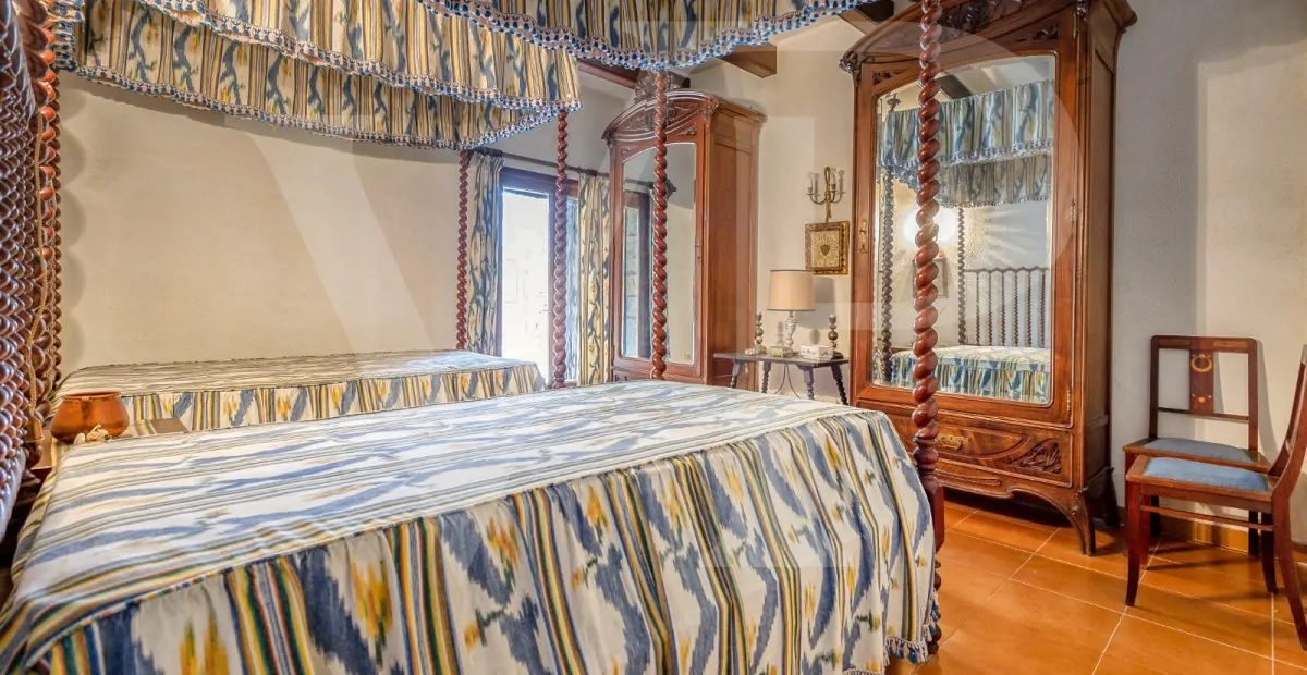 Schlafzimmer  der Finca in Pollensa, Mallorca