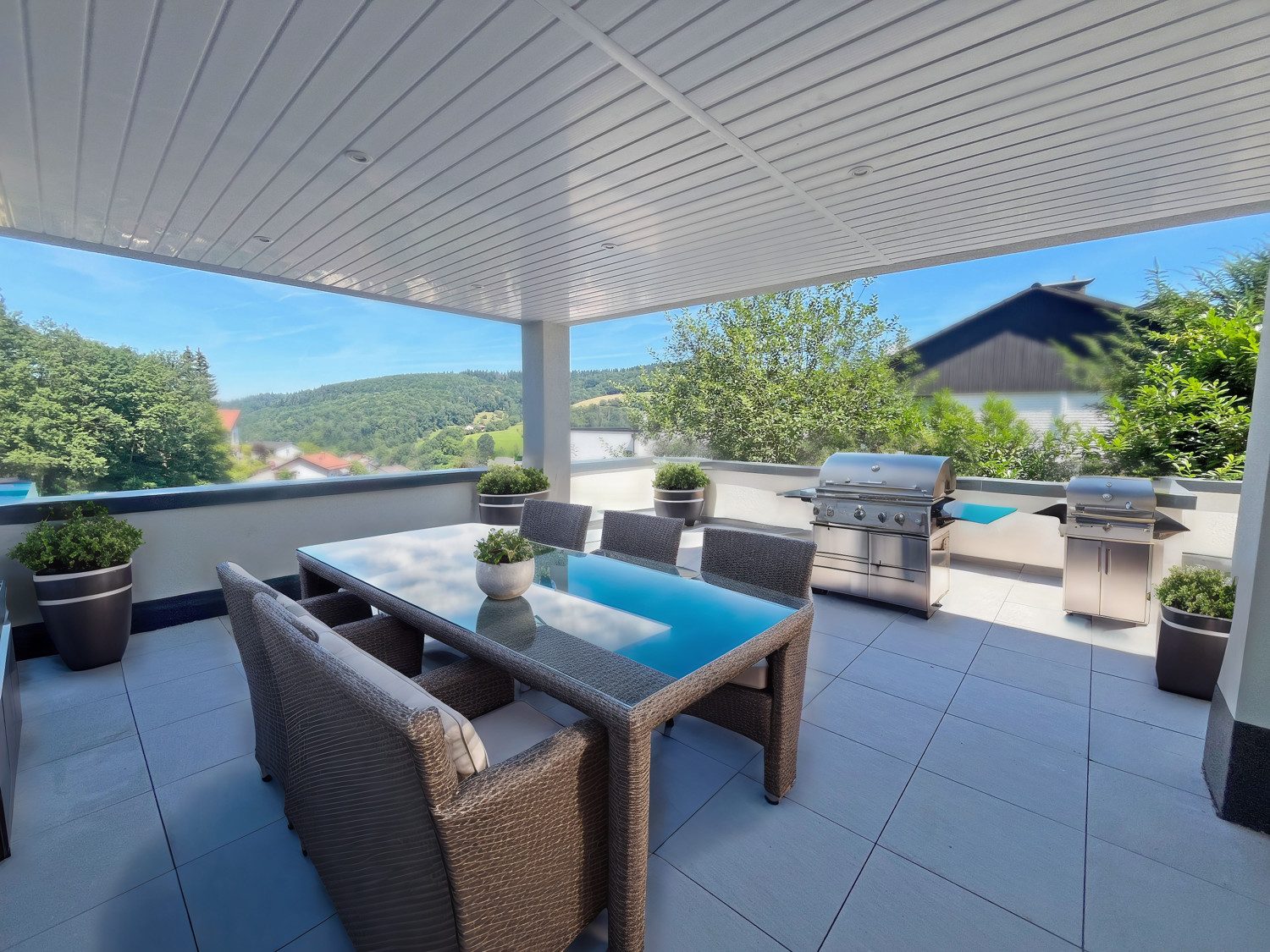 virtuelles Homestaging Terrasse