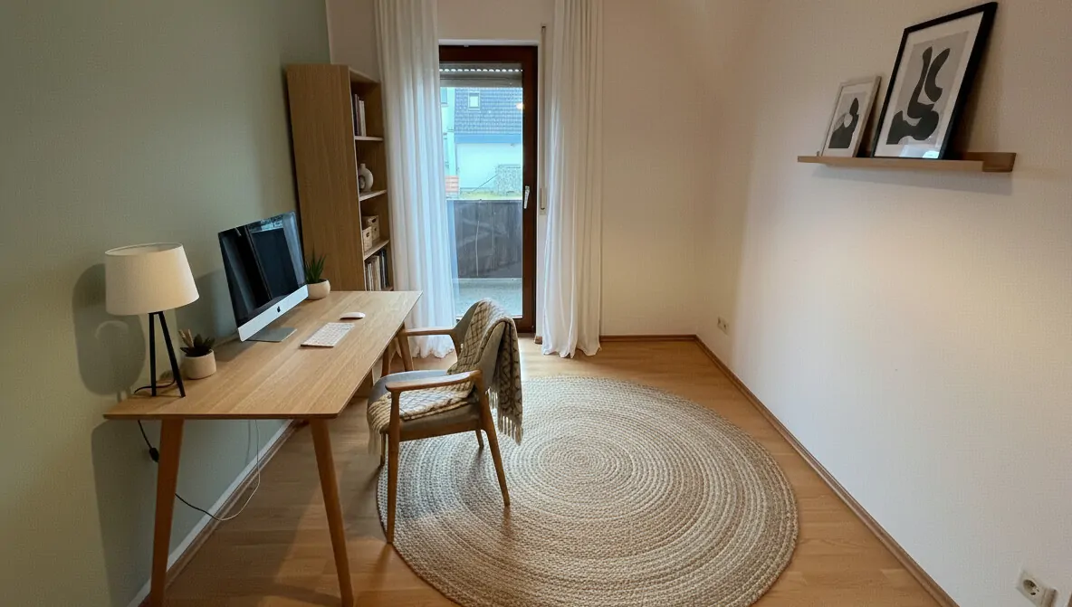 Virtuelles Homestaging Arbeitszimmer