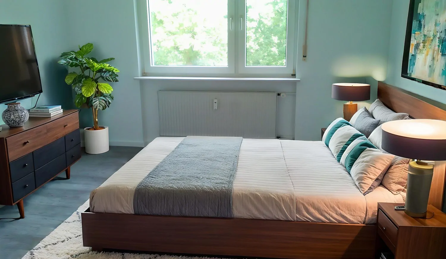 Schlafzimmer virtuelles Homestaging