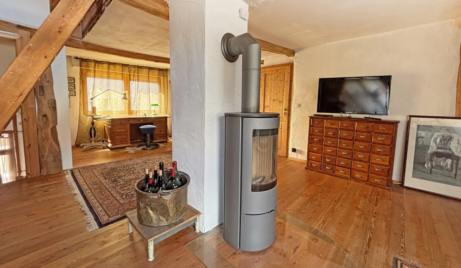 Kamin im Obergeschoss