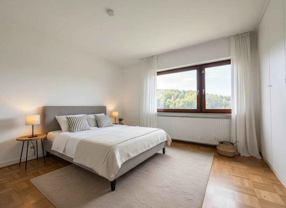 Schlafzimmer virtuelles Homestaging