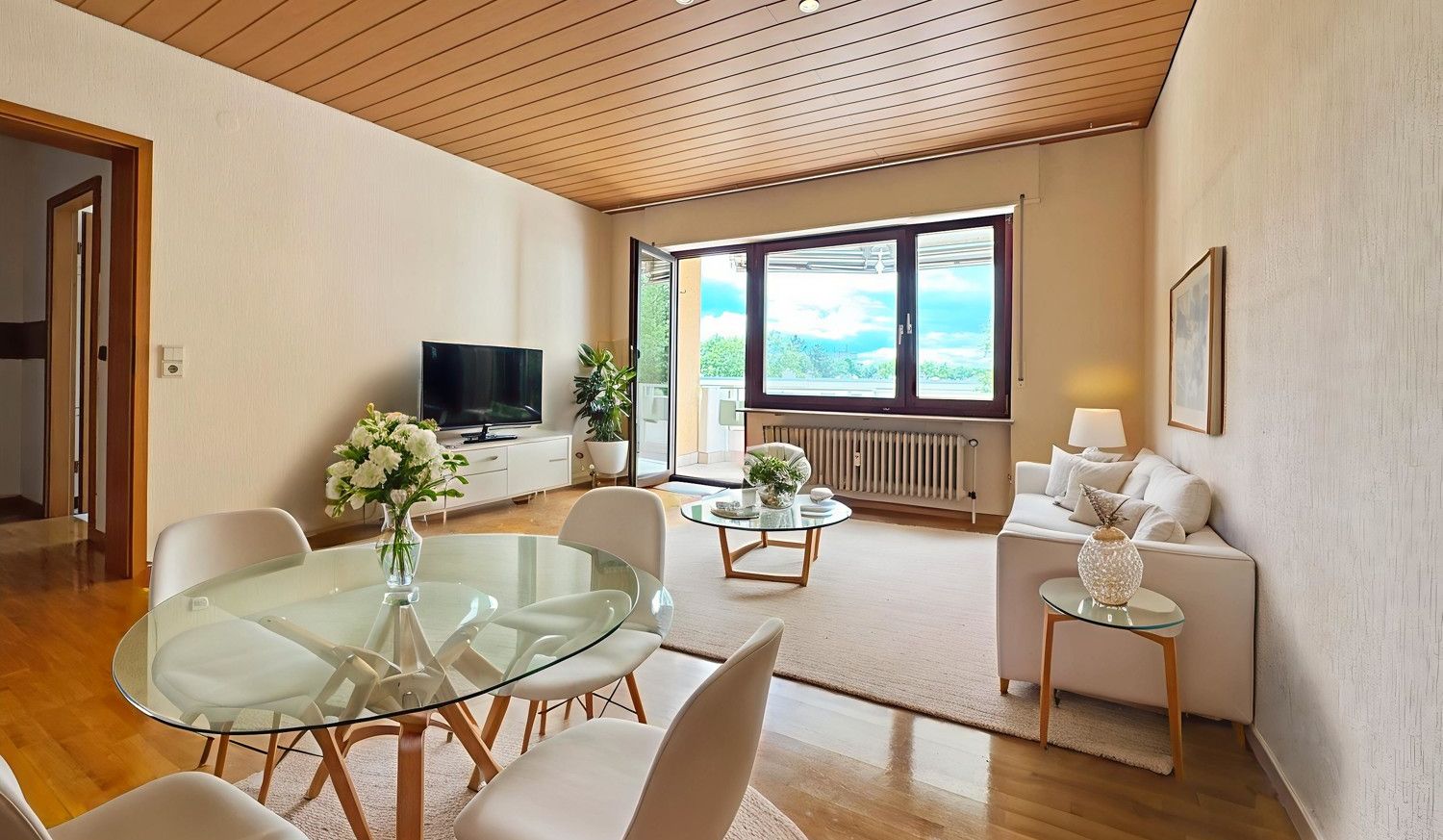 Wohn- und Essbereich virtuelles Homestaging