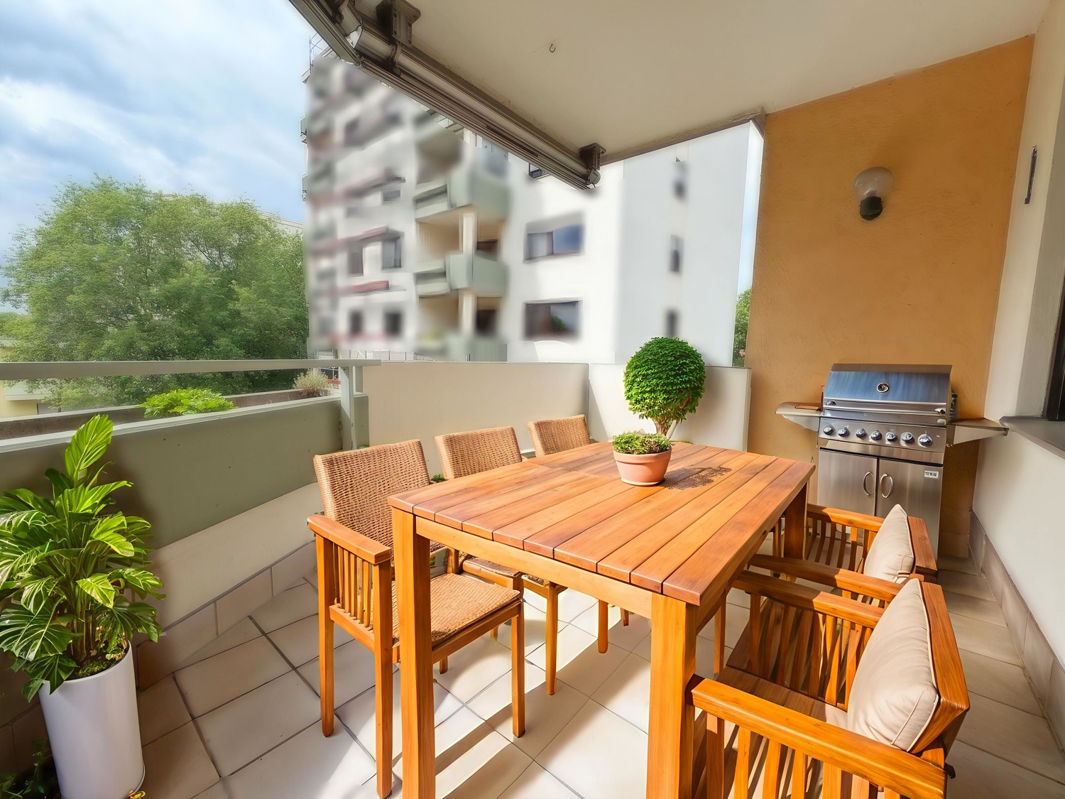 Balkon virtuelles Homestaging