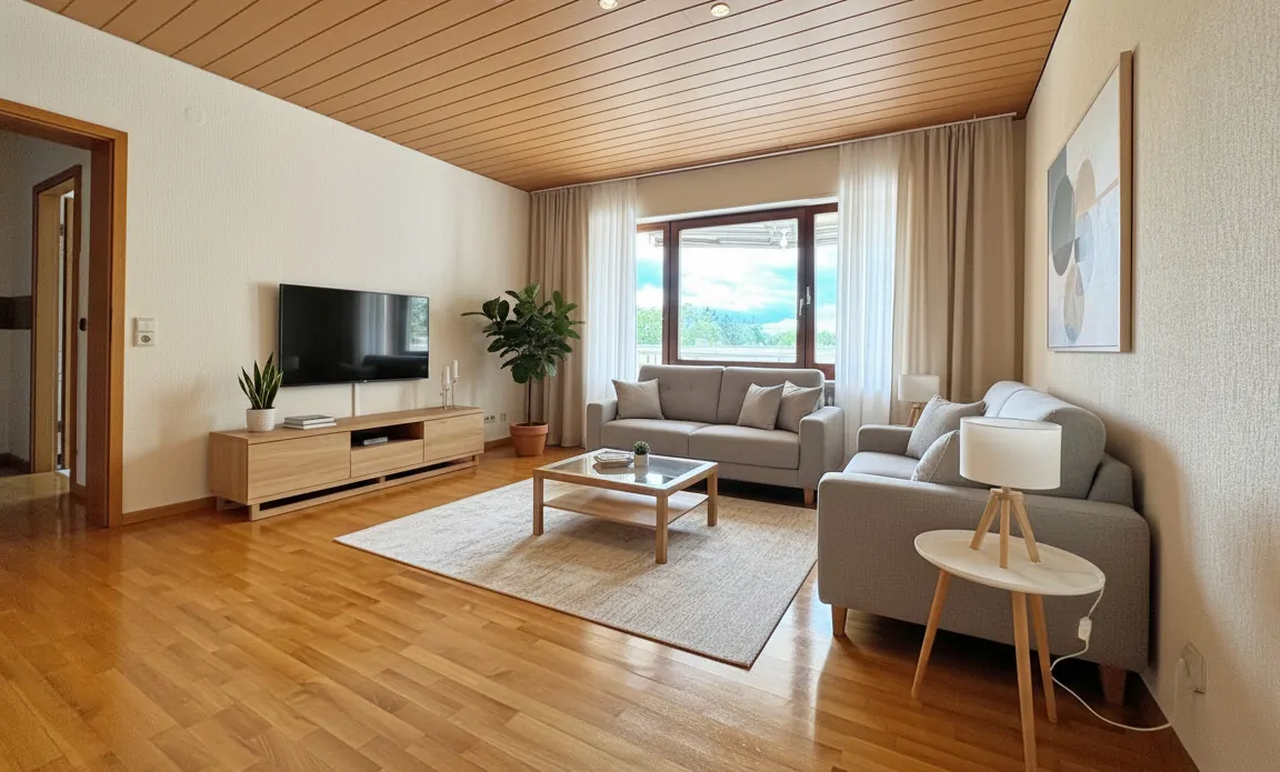 Wohnbereich virtuelles Homestaging