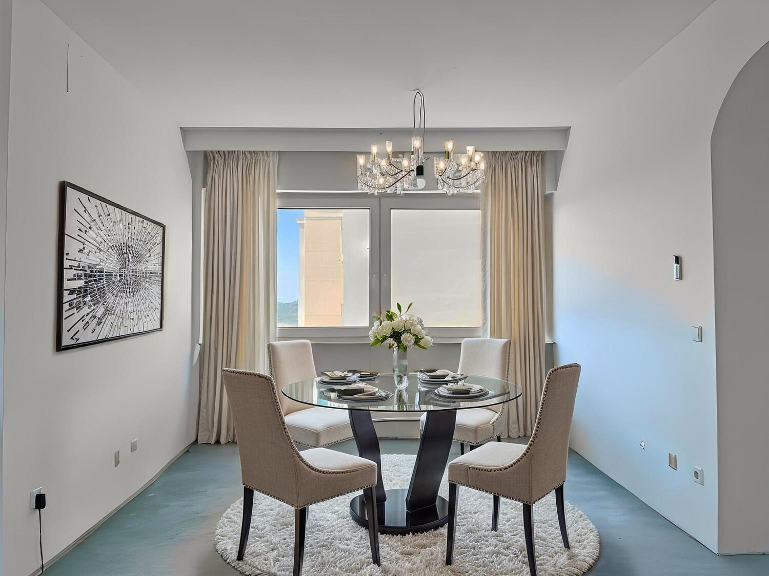 Wohn- und Essbereich virtuelles Homestaging