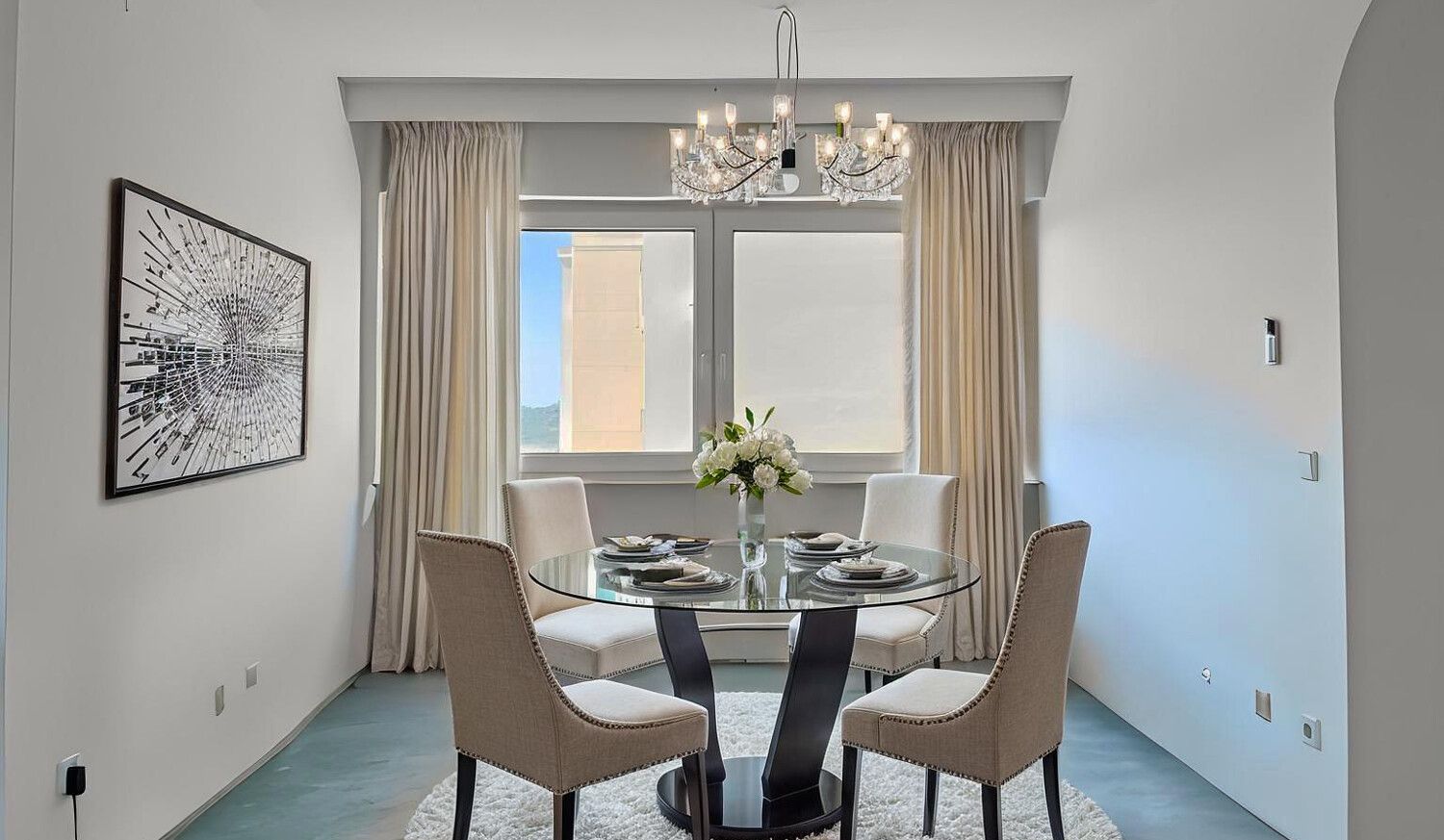 Wohn- und Essbereich virtuelles Homestaging