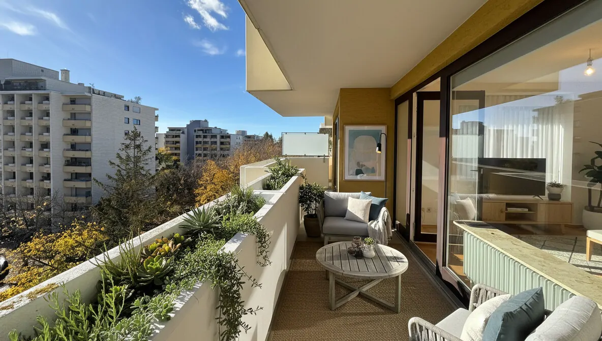 Balkon virtuelles Homestaging
