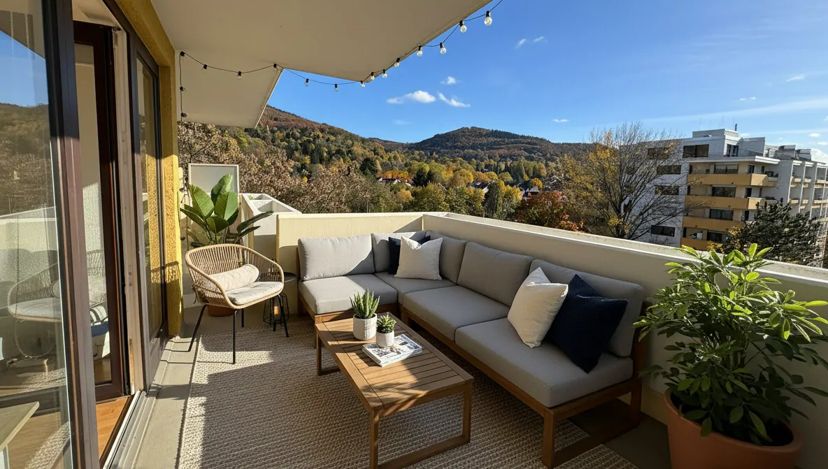 Balkon virtuelles Homestaging