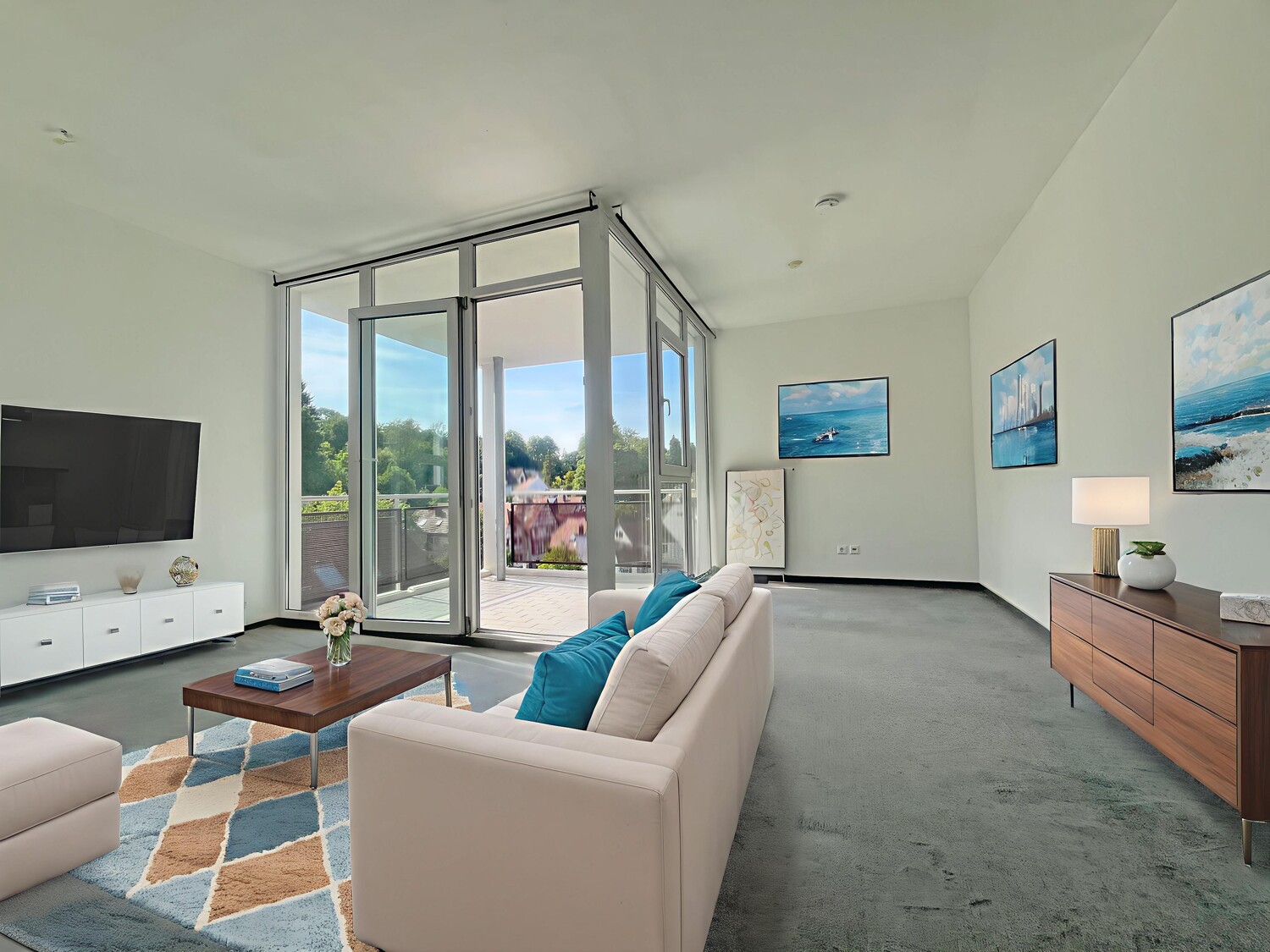 Wohn- und Schlafbereich virtuelles Homestaging