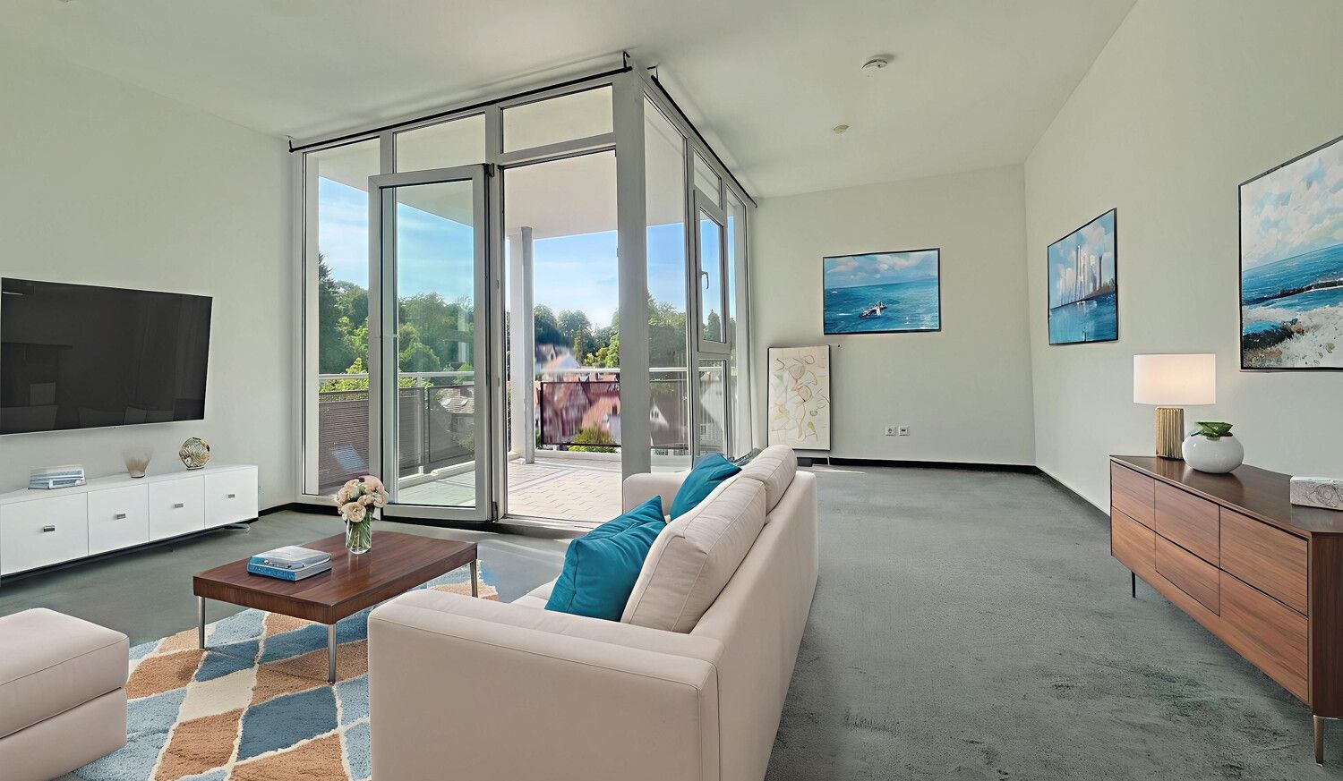 Wohn- und Schlafbereich virtuelles Homestaging