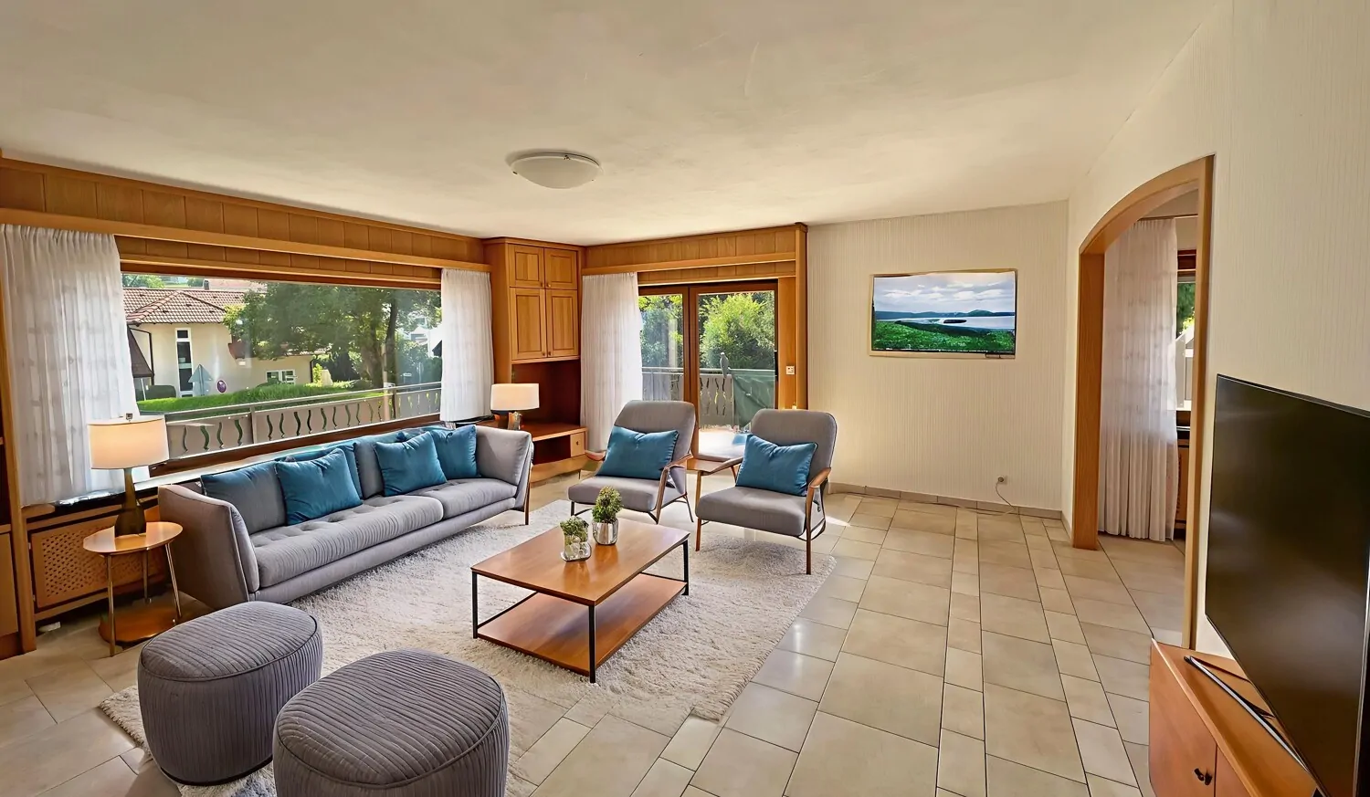 Wohnbereich virtuelles Homestaging