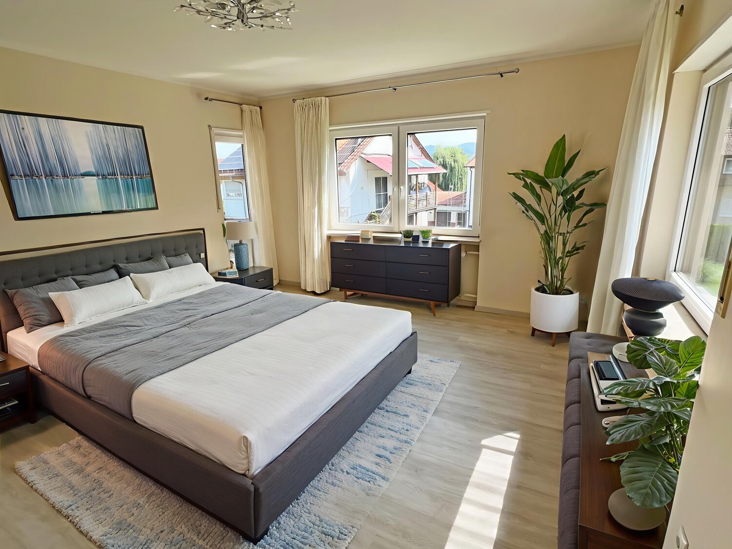 Schlafzimmer virtuelles Homestaging