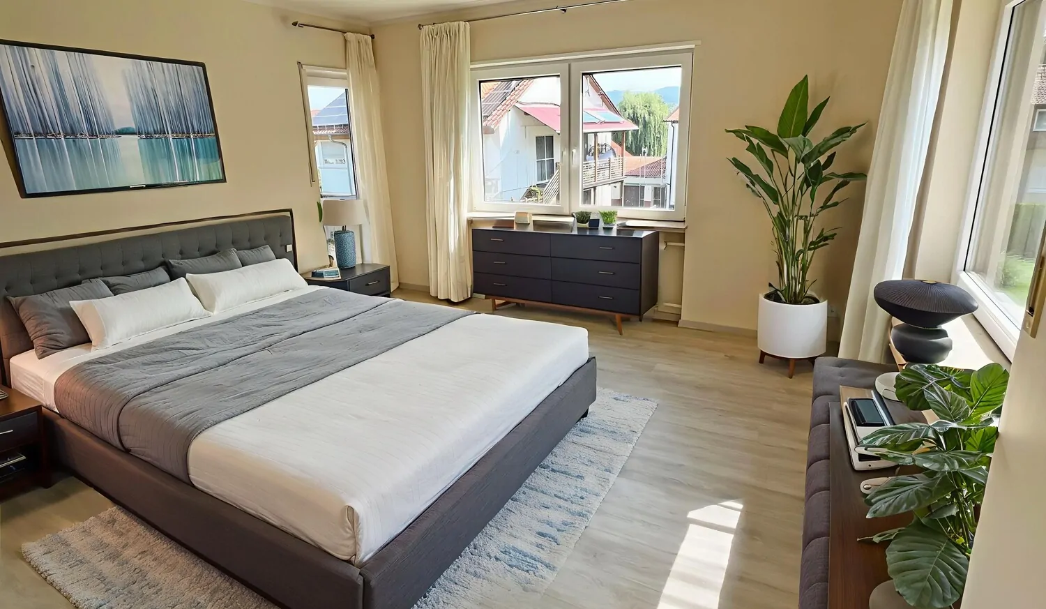 Schlafzimmer virtuelles Homestaging