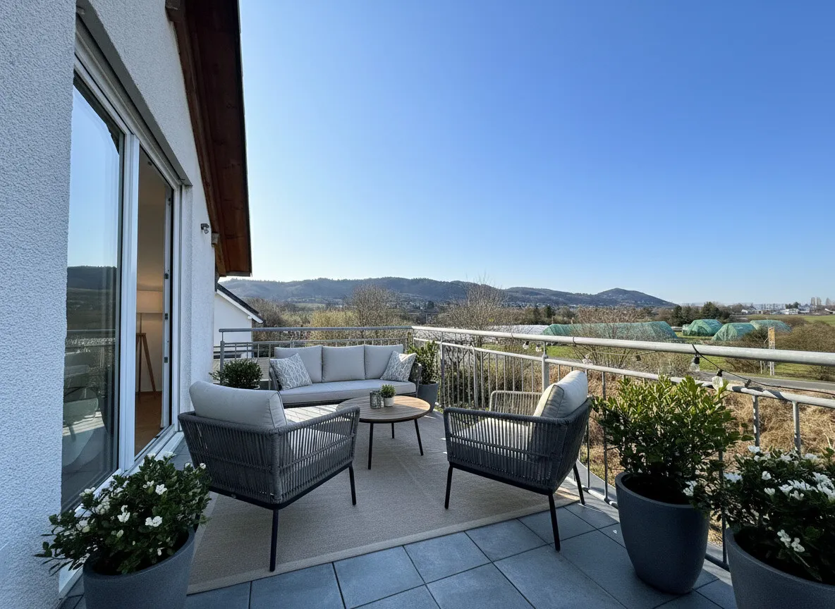 Balkon virtuelles Homestaging