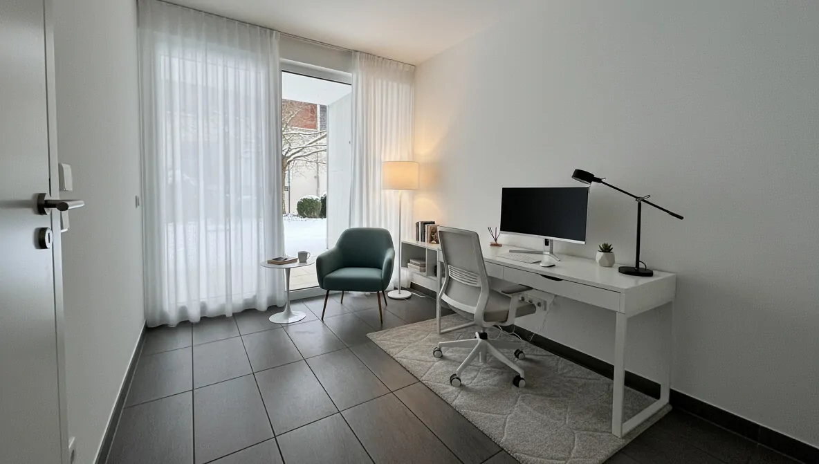 Arbeitszimmer virtuelles Homestaging