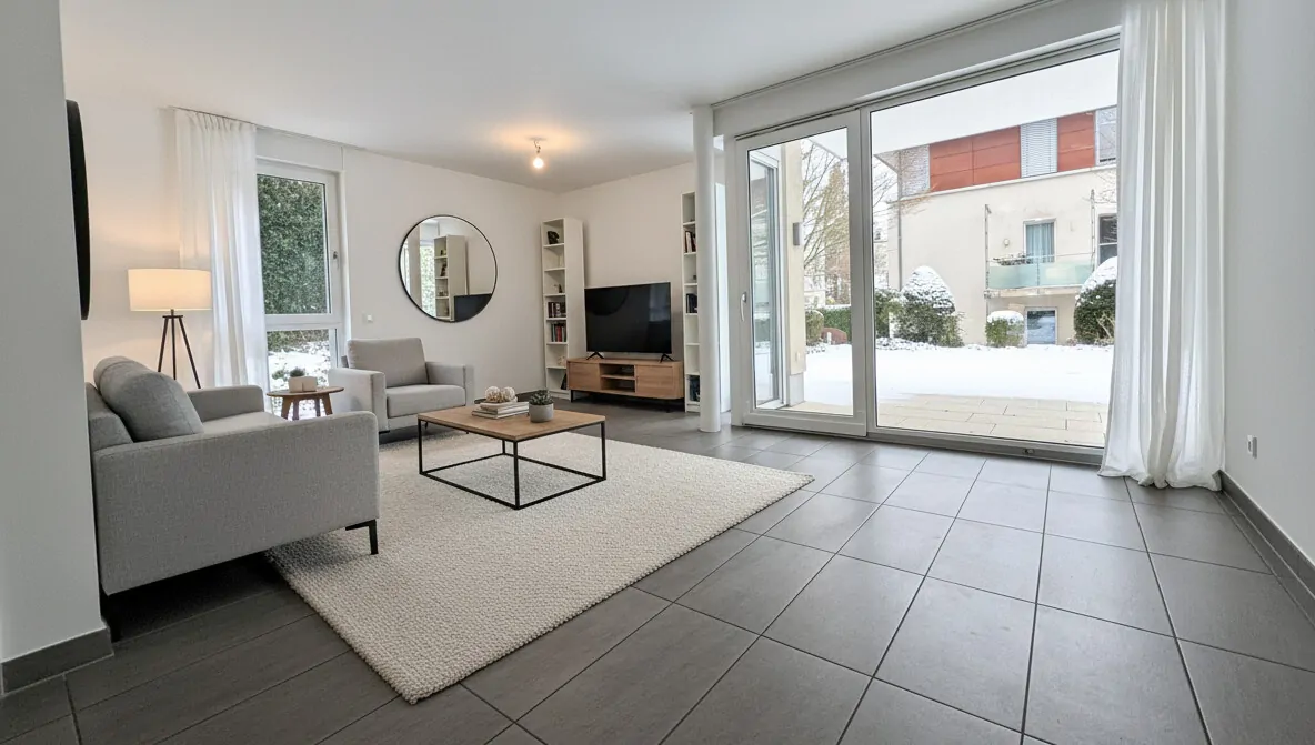 Wohnbereich virtuelles Homestaging