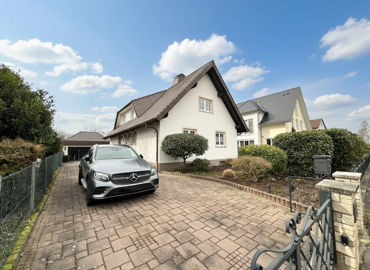 Elegantes, zeitloses Einfamilienhaus mit Sonnenterrasse und Garten