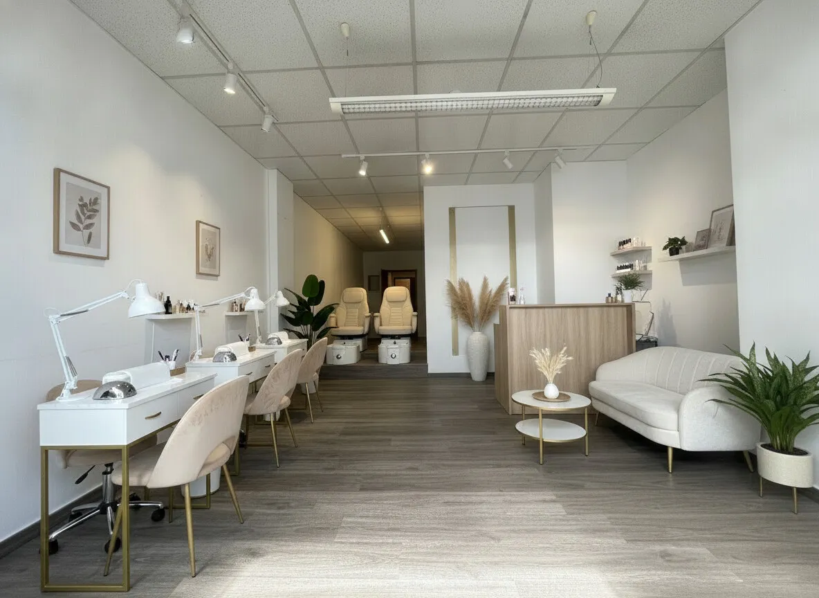 virtuelles Homestaging als  Nagelstudio