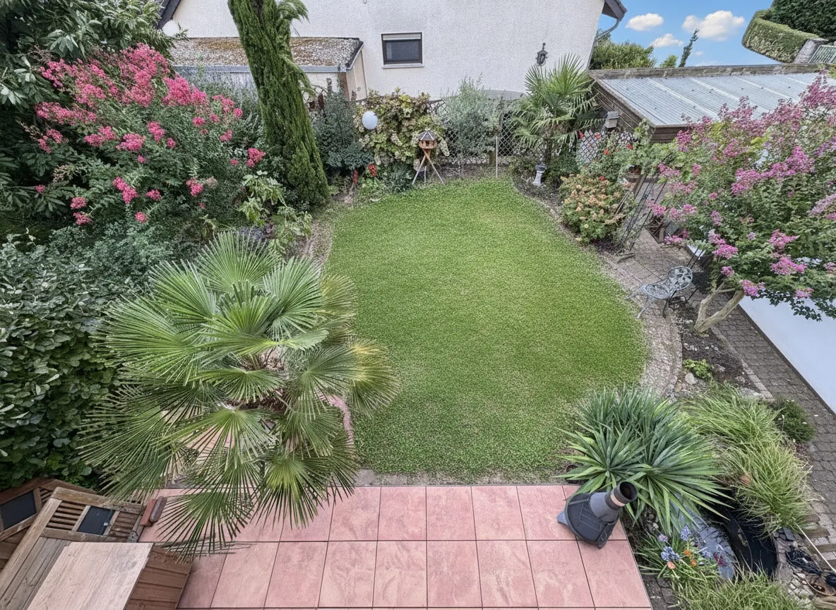 Gartenfläche mit KI erstellt