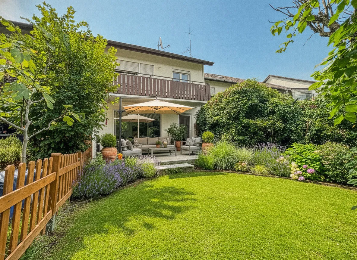 Gartenfläche virtuelles Homestaging